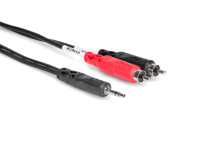 Hosa CMR-225 25' 3.5mm TRS To Dual RCA Audio Y-Cable