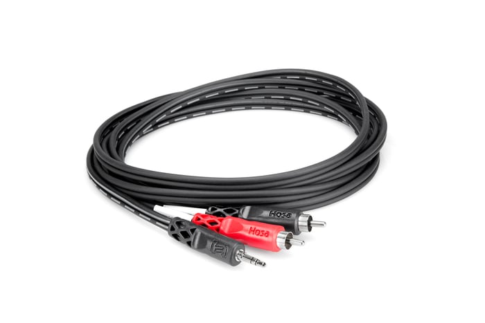 Hosa CMR-225 25' 3.5mm TRS To Dual RCA Audio Y-Cable