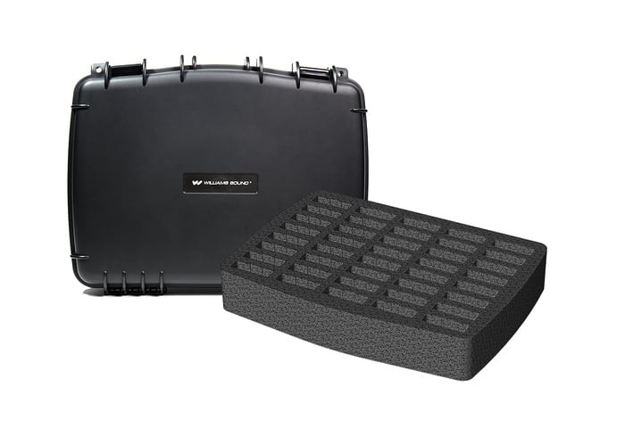 Williams AV CCS 056 DW 40 Large Water-Resistant Carrying Case With 40-Slot Foam Insert
