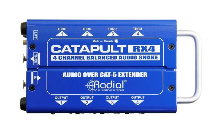 Radial Engineering CATapult RX4 4-Channel Receiver With Balanced Outputs, Uses Shielded CAT5