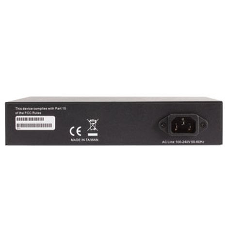 Luxul XMS-1208P 12-Port/8 PoE+ Front-Facing Rackmount Switch