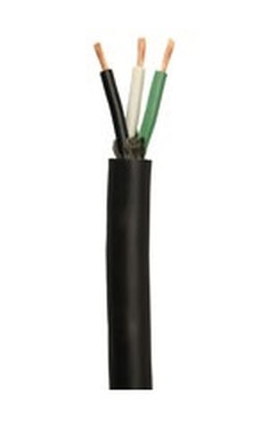 SOOW 10/3 Bulk Cable - SOOW Jacket, 30 Amps, 3 Wire, 600v - Water and Oil  Resistant (15)
