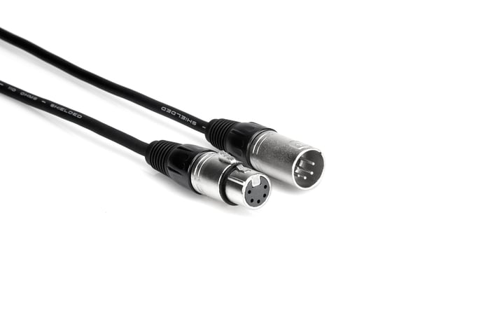 Hosa DMX-505 5' DMX Cable, XLR5M To XLR5F