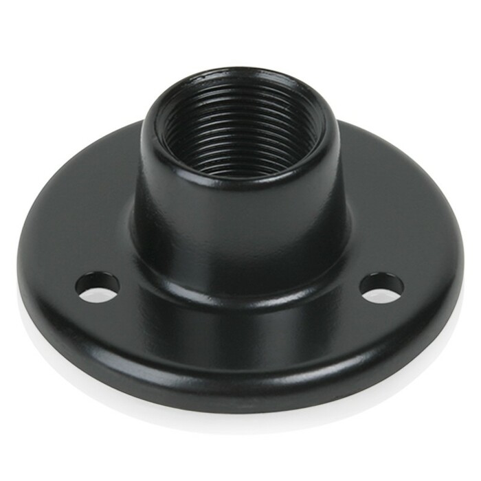 Atlas IED AD-11E Surface Mount Female Mic Flange 5/8"-27 Thread Ebony