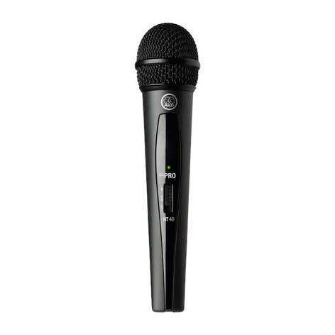 AKG WMS40 Mini Dual Vocal Set Dual-Channel Mini Wireless Vocal System With Two Handheld Microphones, CD Band