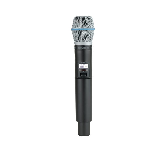 Shure ULXD2/B87C-H50 Digital Handheld Transmitter With Beta 87C Mic Capsule, H50 Band