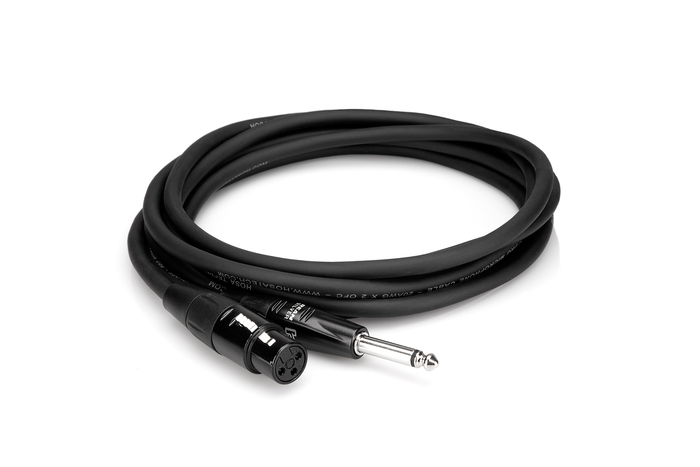 Hosa HMIC-025HZ 25' XLRF To 1/4" TS Pro Microphone Cable