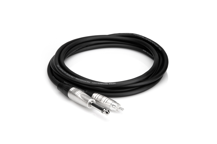Hosa HPR-020 20' Pro Series 1/4" TS To RCA Audio Cable