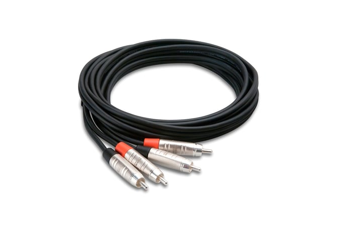 Hosa HRR-003X2 3' Pro Series Dual RCA To Dual RCA Audio Cable