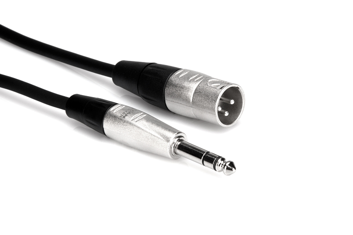 Hosa HSX-005 5' Pro Series 1/4" TRS To XLRM Cable