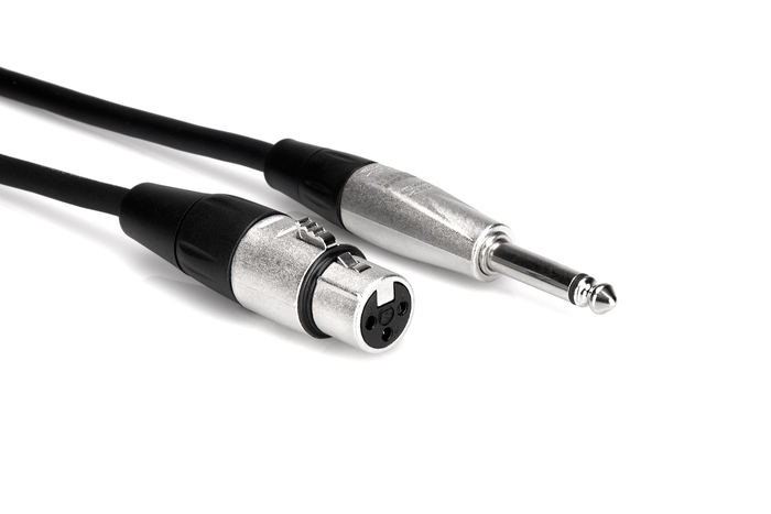 Hosa HXP-020 20' Pro Series XLRF To 1/4" TS Cable