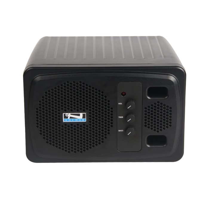 Anchor AN1000XU2+ 4.5" 50W Powered Speaker With Dual Wireless Mic Receiver, Black
