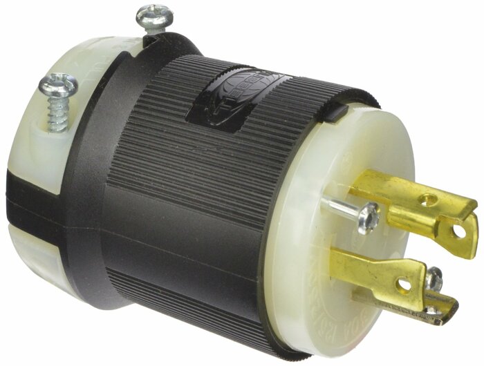 Whirlwind HBL2711 30 Amp 125/250 VAC NEMA L14-30 Locking Male Plug