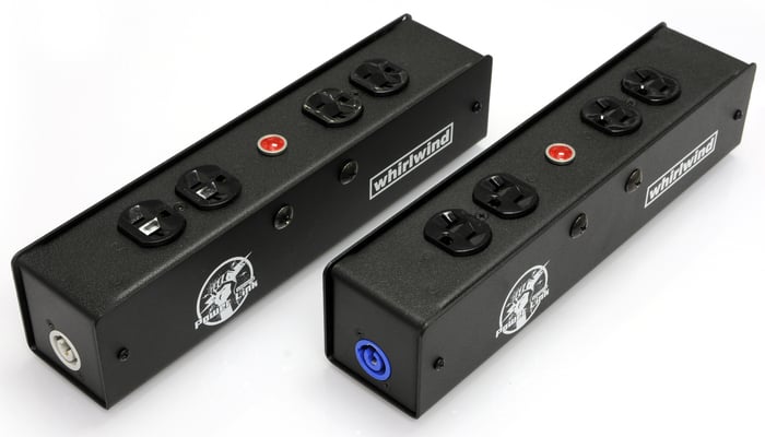 Whirlwind PL1-420-USB Power Link Box With PowerCON In/Out And 4 Edison Receptacles