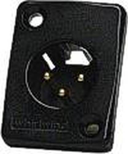 Whirlwind WC3MQMBKNL XLR Panel Mount Connector