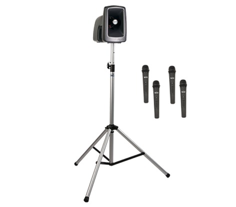 Anchor MegaVox 2 Basic Package 4 Speaker With Stand And Choice Of 4 Wireless Mics