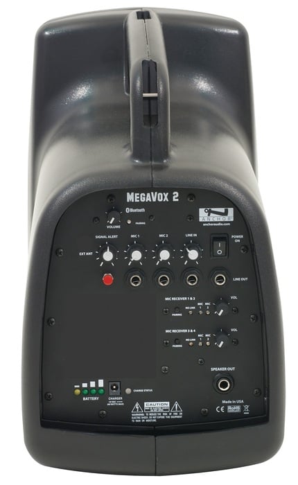 Anchor MegaVox 2 Basic Package 4 Speaker With Stand And Choice Of 4 Wireless Mics