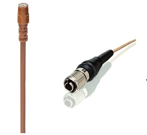 Countryman B2DW4FF05C-SR B2D Directional Lavalier With Detachable 3.5mm Locking Connector, Cocoa