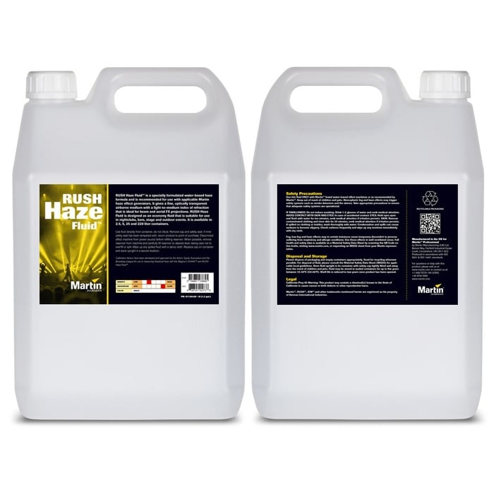 Martin Pro RUSH & THIRLL Haze Fluid 220L Drum Of Water-Based Haze Fluid For Martin Haze Machines