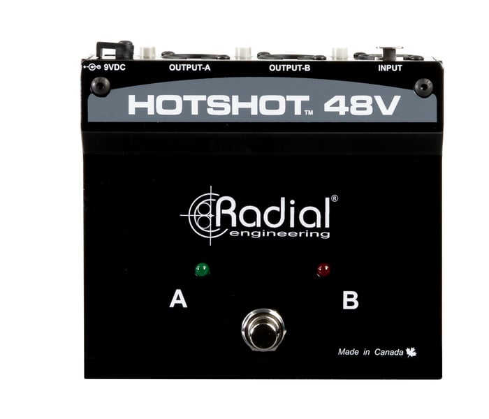 Radial Engineering HotShot 48V 2-Output Condenser Microphone Toggle Foot Switch