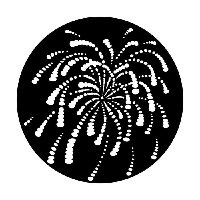 Apollo Design Technology ME-3530 Steel Gobo, Single FIreworks Natural