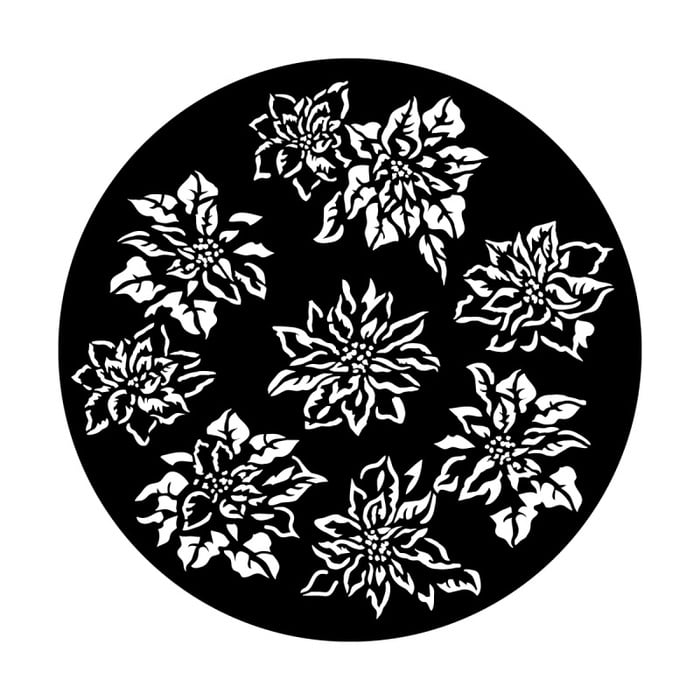 Apollo Design Technology ME-9014 Steel Gobo, Jubilant Poinsettias