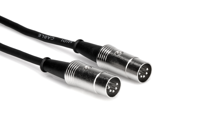 Hosa MID-510 10' 5-pin Din To 5-pin DIN MIDI Cable With Metal Plugs