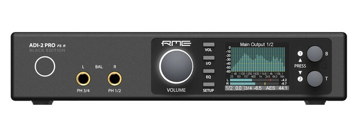 RME ADI-2 Pro FSR Black Edition 2-Channel AD 4-Channel DA Converter With 2 Headphone Amplifiers