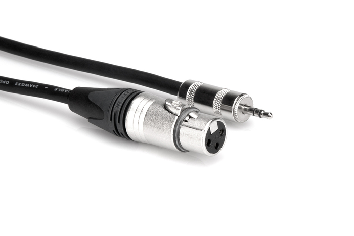 Hosa MXM-015 15' XLRF To 3.5mm TRS Microphone Cable