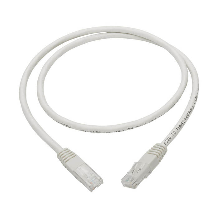 Tripp Lite N200-003 Cat6 Gigabit Molded Patch Cable RJ45 M/M 550MHz 24 AWG 3'