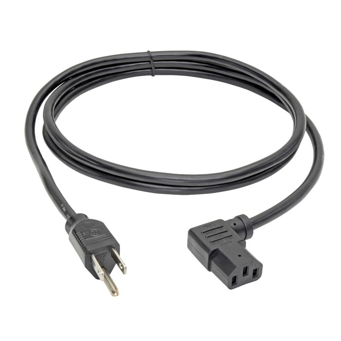 Tripp Lite P006-006-13LA Power Cord Adapter, Heavy Duty, 10A, 125V, 18AWG, 6 Ft, Blk