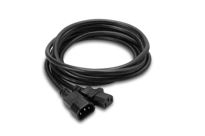 Hosa PWL-401.5 1.5' IEC C14 To IEC C13 Power Extension Cord