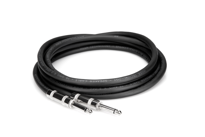 Hosa SKJ-603 3' 1/4" TS To 1/4" TS Speaker Cable
