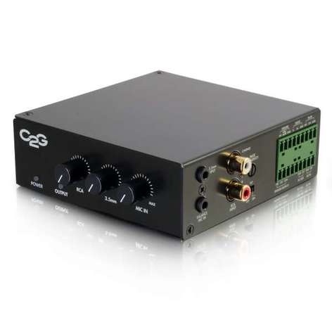 Cables To Go 40881 25/70V 50W Audio Amplifier - Plenum Rated (TAA Compliant)