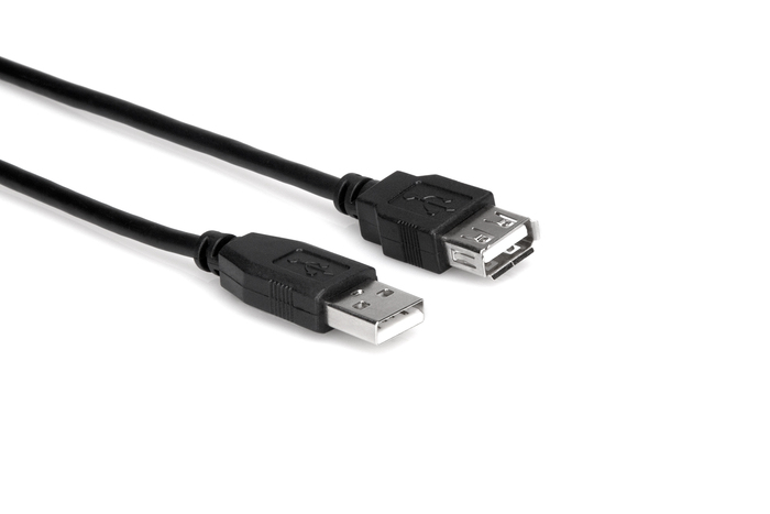Hosa USB-205AF 5' Type A High Speed USB 2.0 Extension Cable