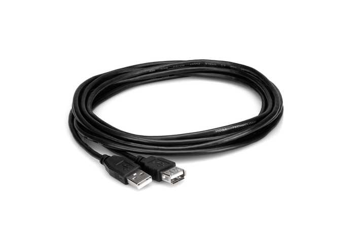 Hosa USB-205AF 5' Type A High Speed USB 2.0 Extension Cable