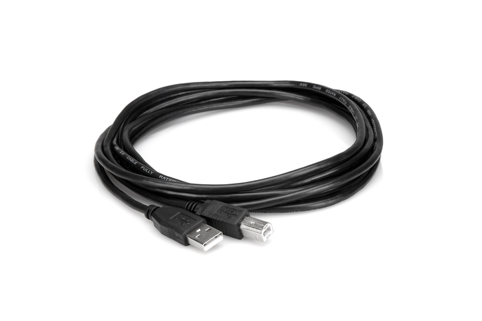 Hosa USB-210AB 10' Type A To Type B High Speed USB 2.0 Cable