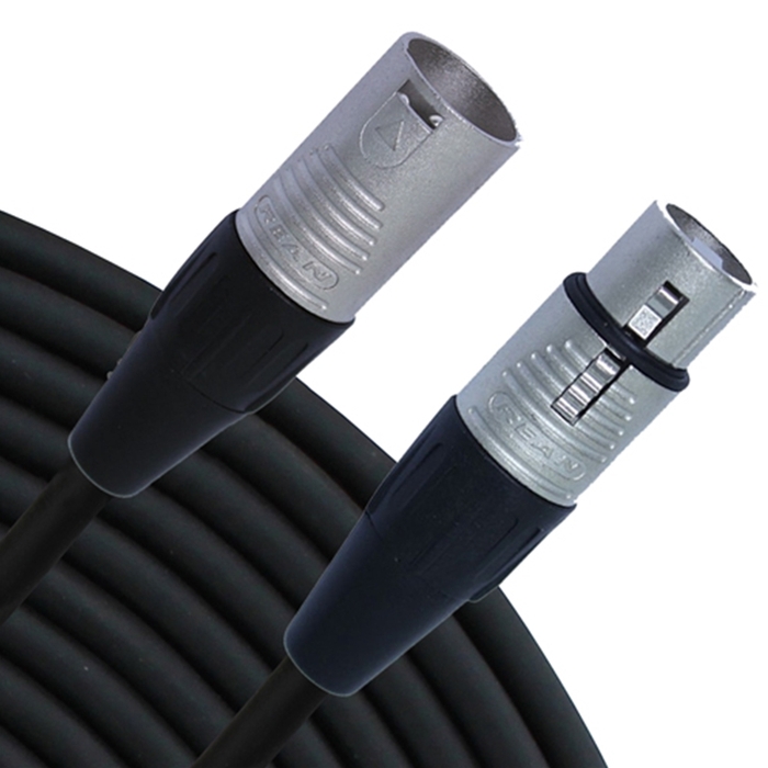 Rapco RM1-10 10' RM1 Series XLRF To XLRM Microphone Cable, Black