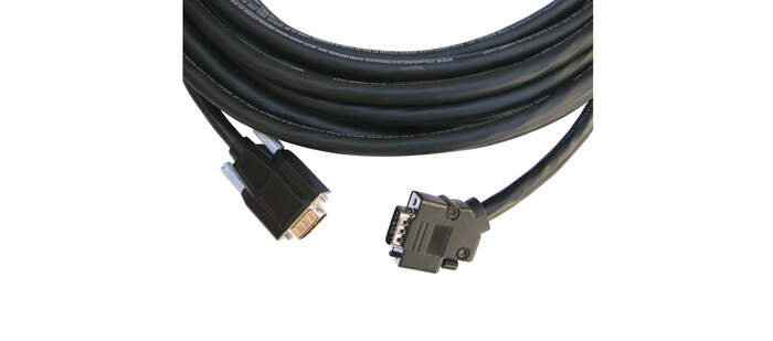 Kramer CP-GM/GM/XL-100 15-pin HD To 15-pin HD Plenum Cable With A 45 Degree Side-Angled Connector (100')