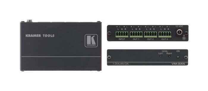 Kramer VM-3AN 1:3 Balanced Stereo Audio Distribution Amplifier