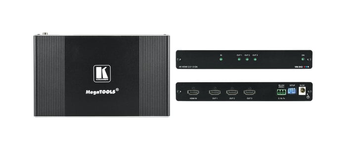Kramer VM-3H2 4K HDMI Distribution Amplifier With HDCP 2.2 And HDMI 2.0