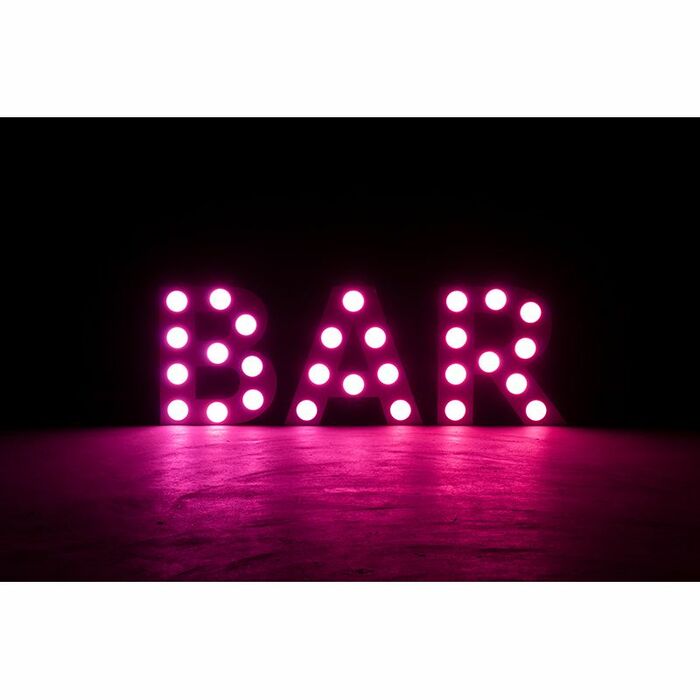 Eliminator Lighting DECOR-BAR-MINI 24" RGBW LED Letters With Remote, White