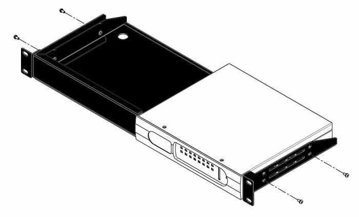 BSS RACK-MOUNT-KIT Rack Kit, 1U For 2 BIB/BOB Devices