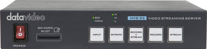 Sony SRG300H/W, RMIP10 Controller, Datavideo NVS-33 Encoder Single Camera Video Streaming Bundle