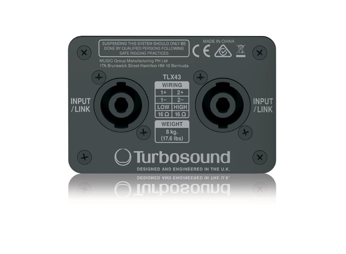 Turbosound LIVERPOOL TLX43 Dual 4" 600W 2-Way Portable/Install Line Array Element