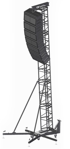 DAS GUIL-TMD-570 27' Portable Line Array Tower, 1796 Lbs. Max, Black