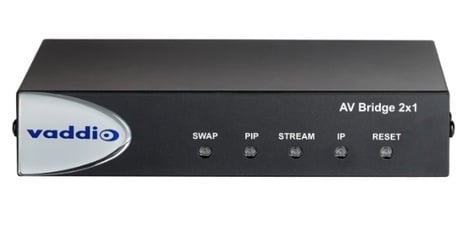 Vaddio AV-BRIDGE-2X1 AV Bridge 2x1 With USB Output For Livestreaming