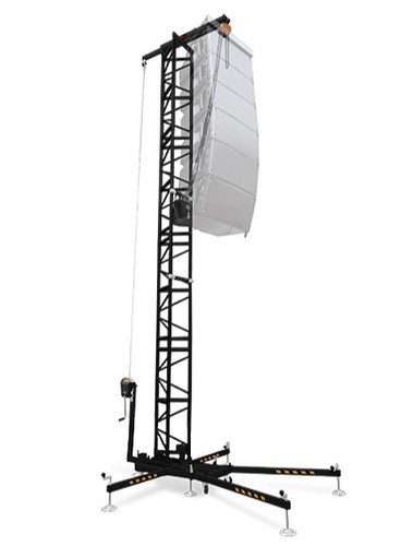 DAS GUIL-TMD-545 21' Portable Line Array Tower, 1100 Lbs. Max, Black