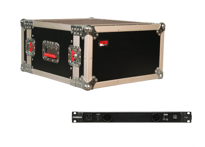 Gator G-TOUR-6U-PK2-K 6SP 19" Rack Case With PL-8C