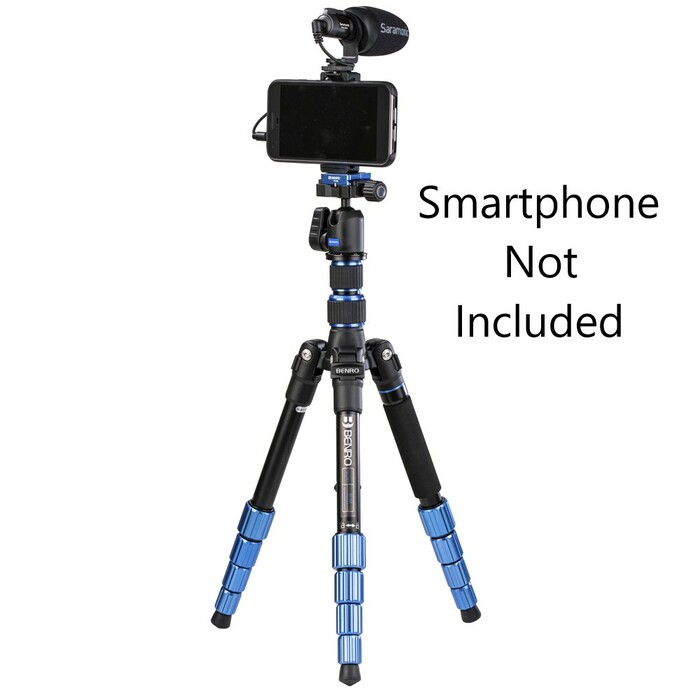 Saramonic Professional Roadieographer Kit 4-Piece Mobile Content Creation Bundle W/ Aluminum Travel Tripod Stand